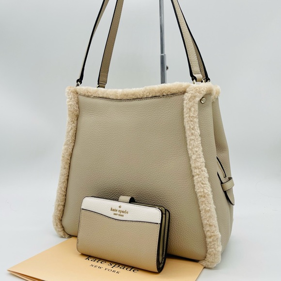 KATE SPADE ♠️ Leila Medium Shoulder Bag & Compact Bifold Wallet - Picture 3 of 13